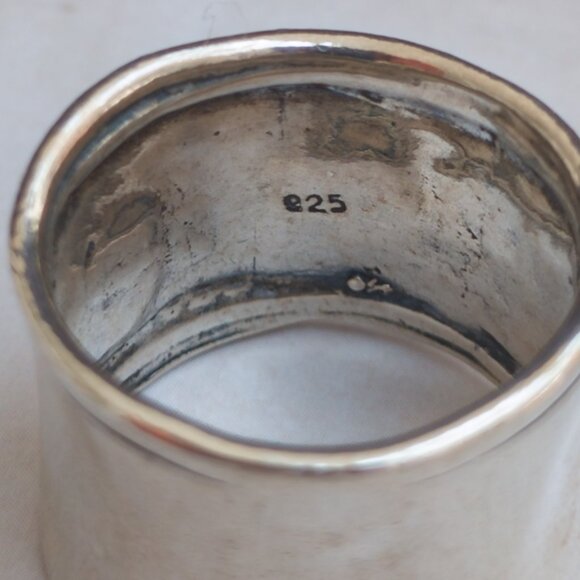 Silpada Sterling Cigar-Band Ring — Size 6 (wide fit) - Picture 7 of 8